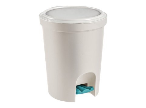 Basurero con pedal Sanremo color beige 6.6 L