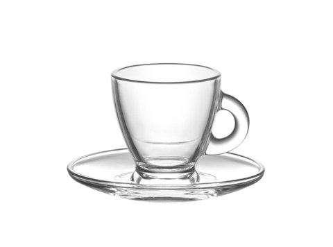 Set tazas de café Roma con platillo 6 unidades