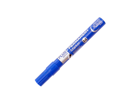 Marcador permanente azul 1.3mm Plus Office