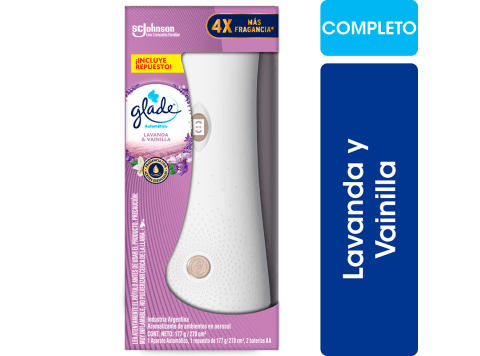 Aromatizador automático Glade lavanda y vainilla