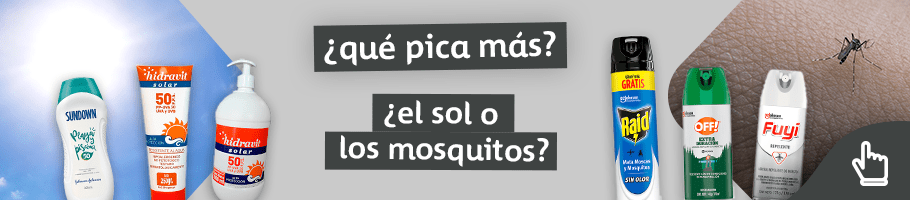 Repelentes, insecticidas y protectores solares